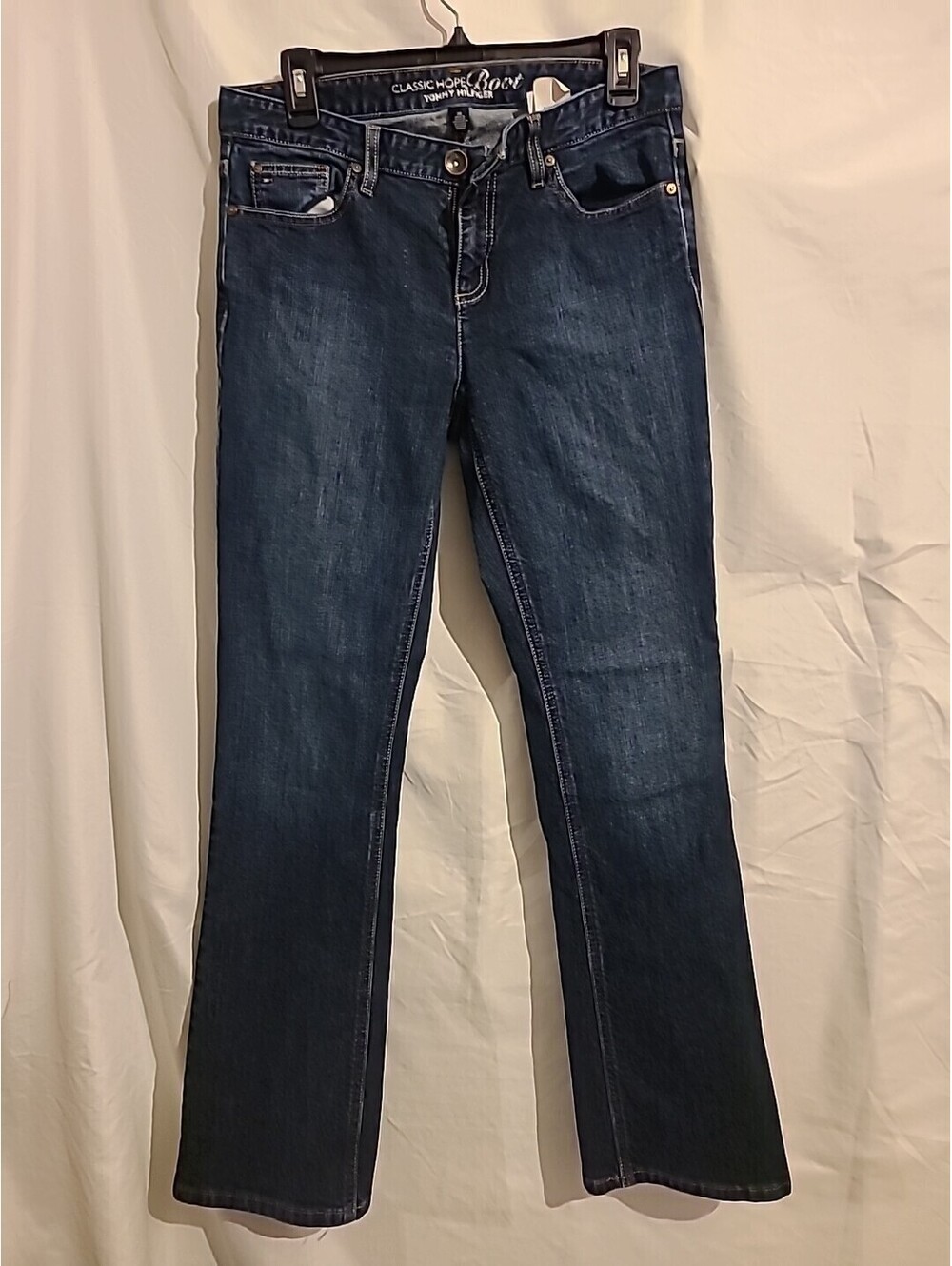 Tommy Hilfiger Jeans Womens 8R Classic Hope Boot Cut Blue Denim Dark Wash